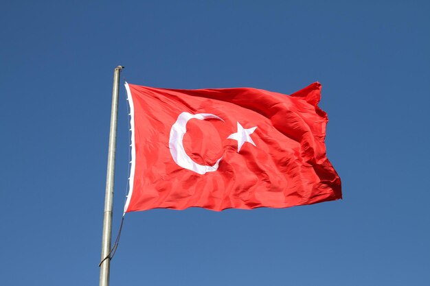 Red and White Turkish Flag