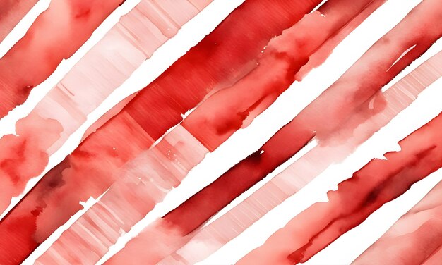 Photo red white watercolor geometric christmas stripes background postcard art banner gift card deco