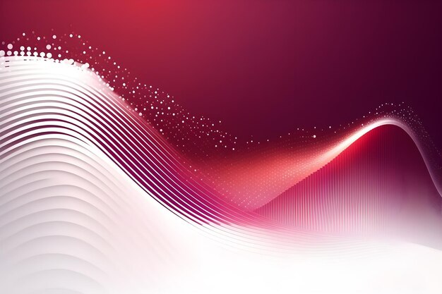 Red and white waves background with a white wave and the word love on it