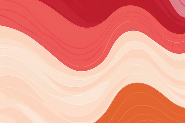 red and white waves background