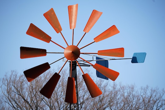 Red windmill