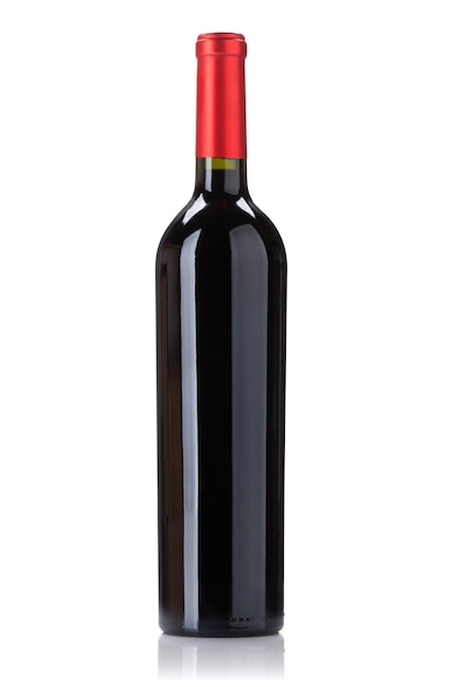 Photo red wine bottle