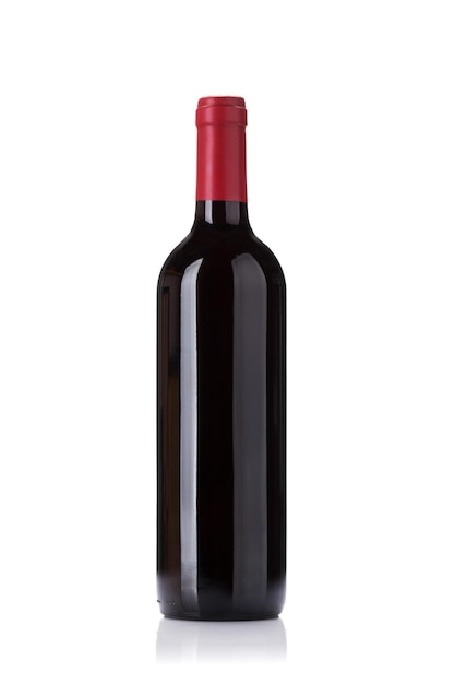 Photo red wine bottle