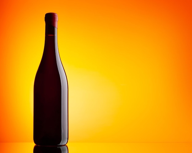 Red wine bottle