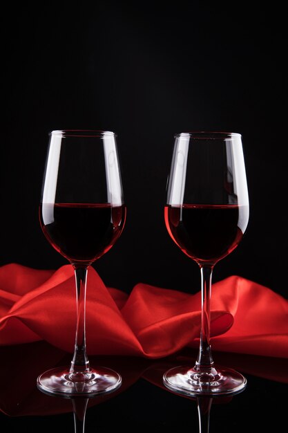 Foto eleganza del vino rosso