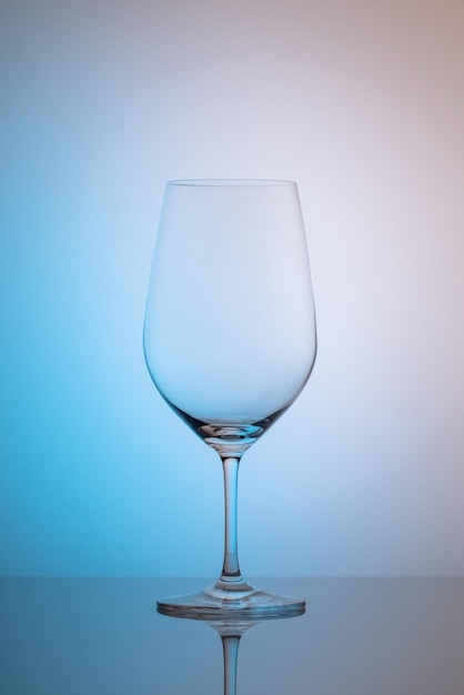 Red wine glass closeup