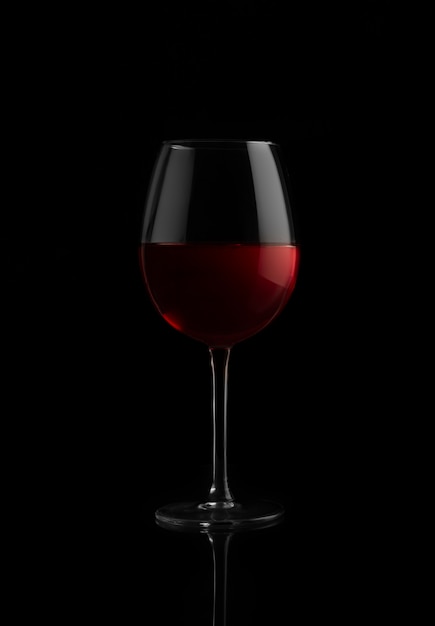 Red wine glass