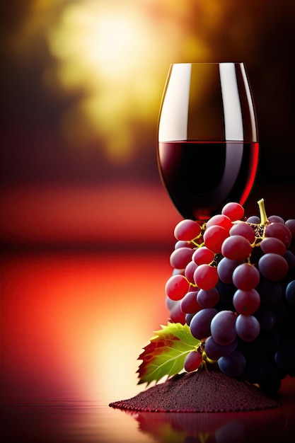 Red wine grapes background