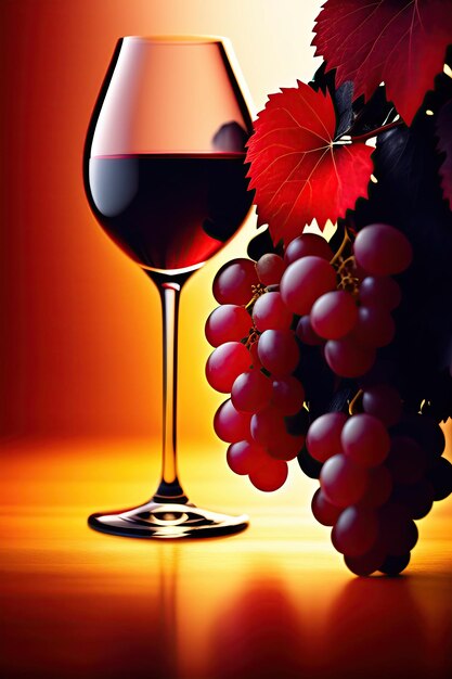 Red wine grapes background