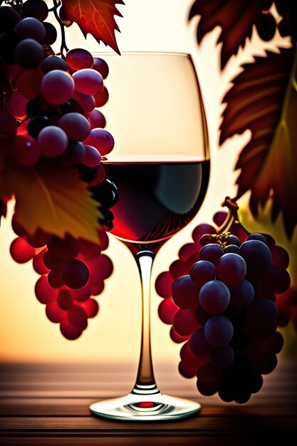 Red wine grapes background