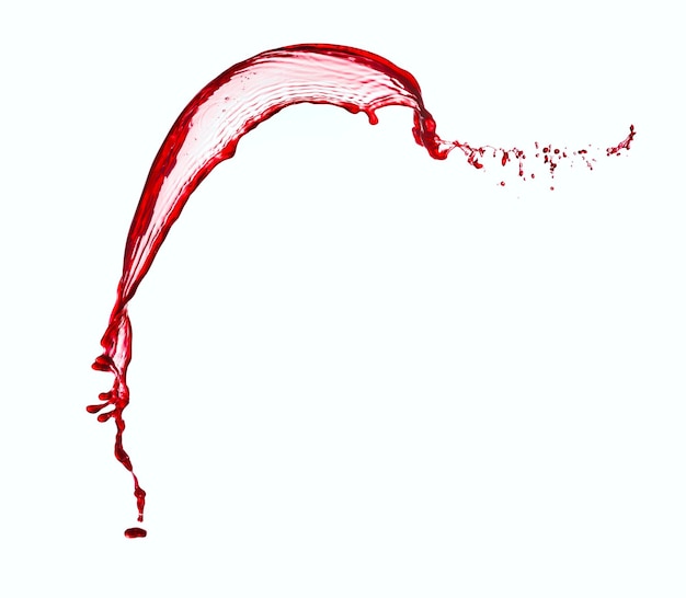 Foto spruzzata di vino rosso