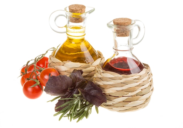 Red Wine Vinegar and sunflower oil