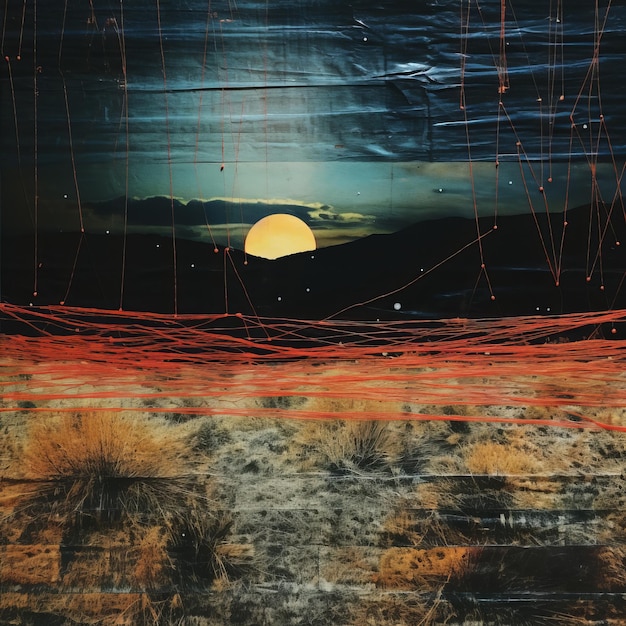 Red Wires In The Desert Dreamlike Collages By Amanda Nixon