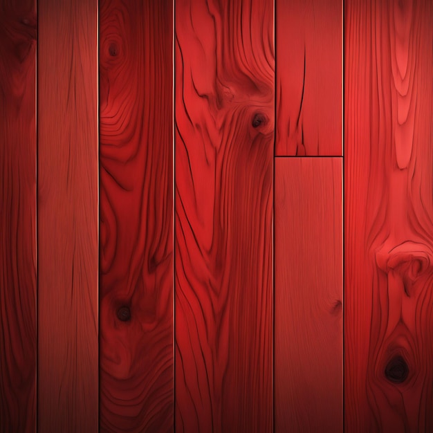 Red Wooden Background Realistic Texture