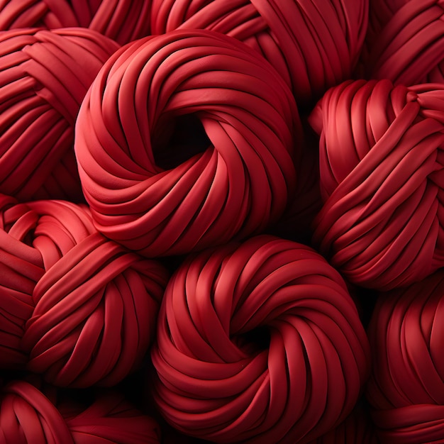 Red yarn background