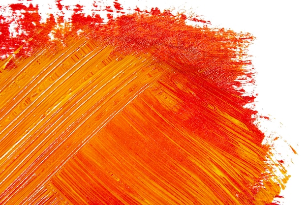 Photo red and yellow acrylic paint texture