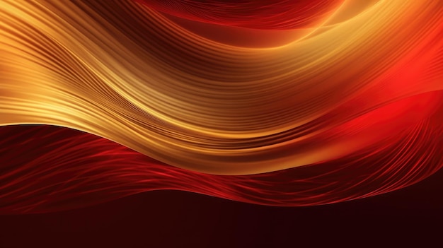 Red and yellow background with a wavy pattern