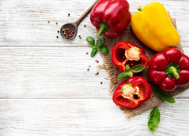 Red and Yellow Bell peppers