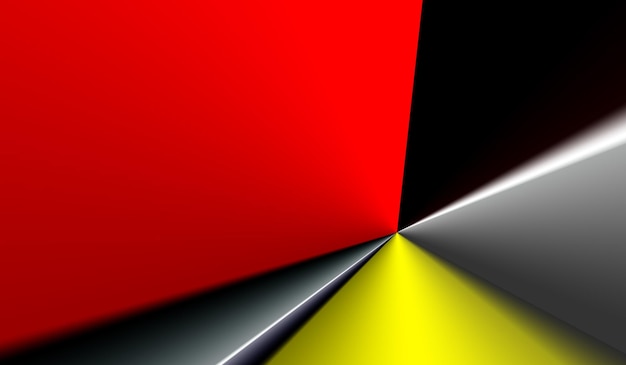 Red yellow black white geometry spectrum