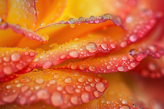 Foto rosa rossa gialla rosa sp petali con gocce di rugiada renania del nord-vestfalia germania europa