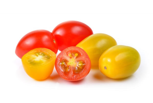 Red and yellow tomatoes