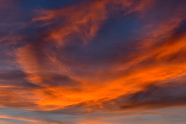 Reddish backgrounds of skies at sunset