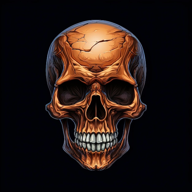 Premium AI Image  reddit logo in the shape of a skull