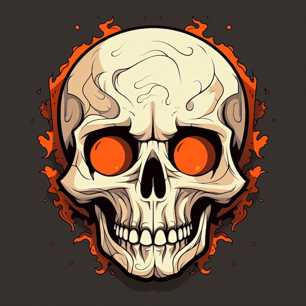 Premium Photo  Reddit logo in the shape of a skull