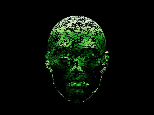Фото reddit маркетинг в социальных сетях face head cyborg abstract furistic hologram technology 3d render