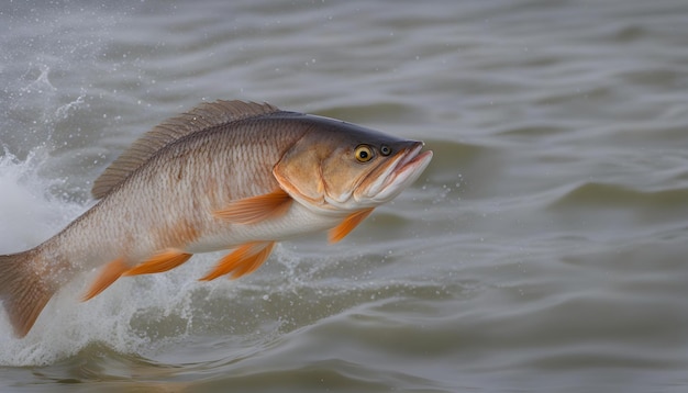 redfish jumping out of the water