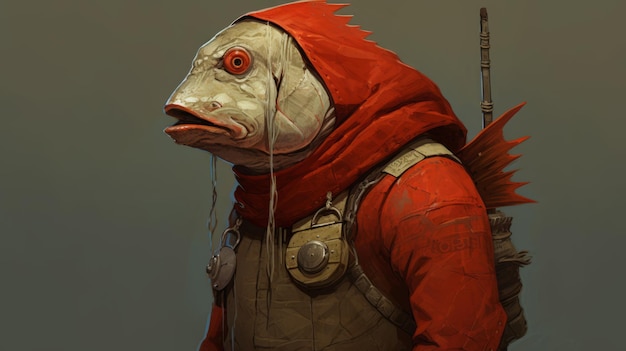 Photo redfish a unique and inventive character design