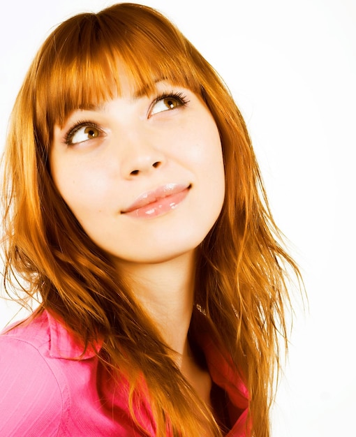 Redhair beauty close up