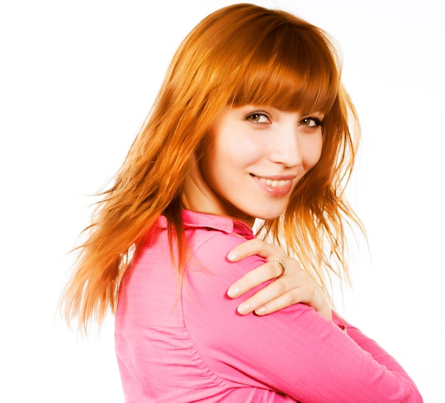 Redhair beauty, young woman