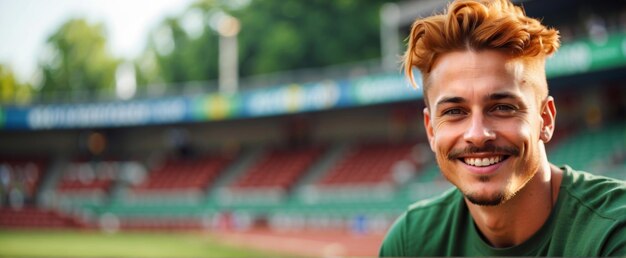 Photo redhaired young guy