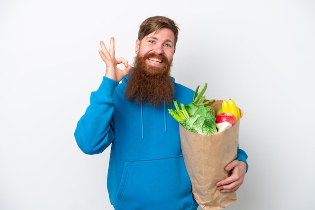 Redhead man with beard