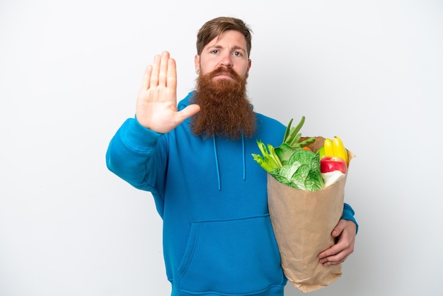 Redhead man with beard