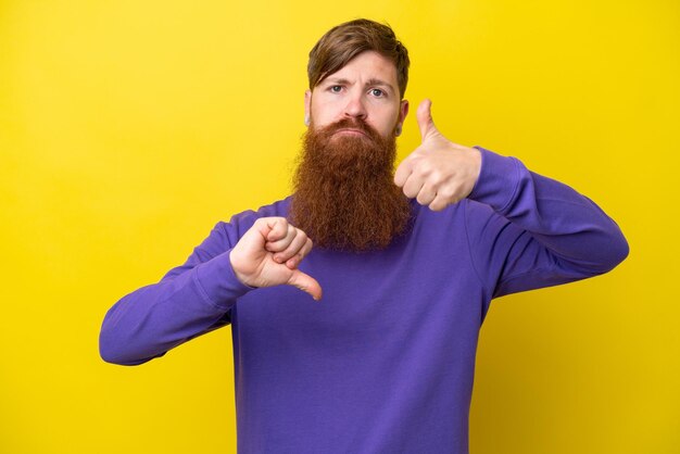 Redhead man with beard