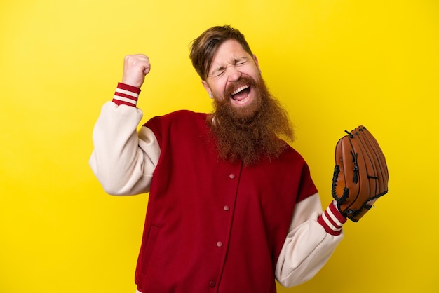 Photo redhead man with beard