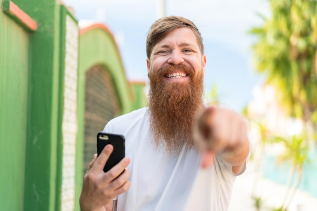 Redhead man with beard