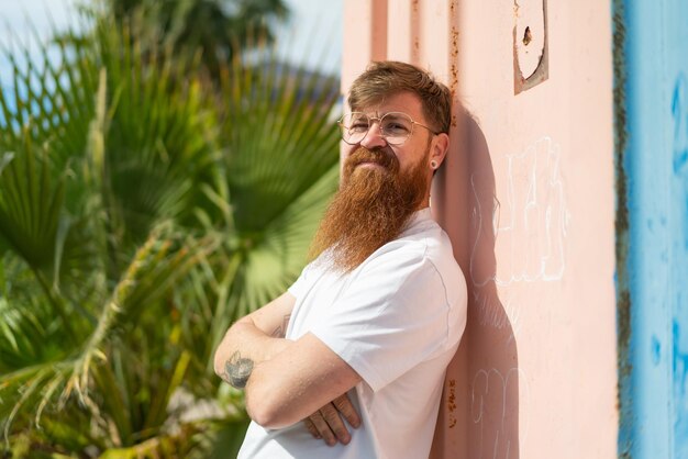 Redhead man with beard