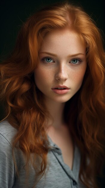 redhead woman