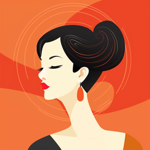 Redhead Women Diverse Illustrations and Vector Portraits of Elegant and Modern Characters