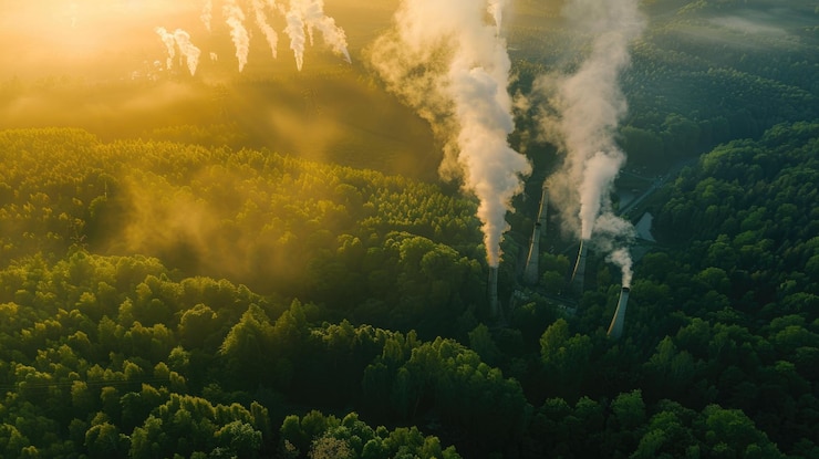 Photo reducing co2 emissions sustainable development and green practices for climate change mitigation