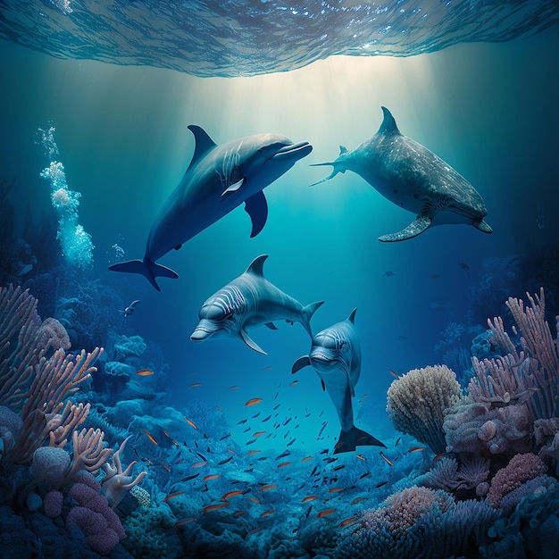 Reefs and dolphines