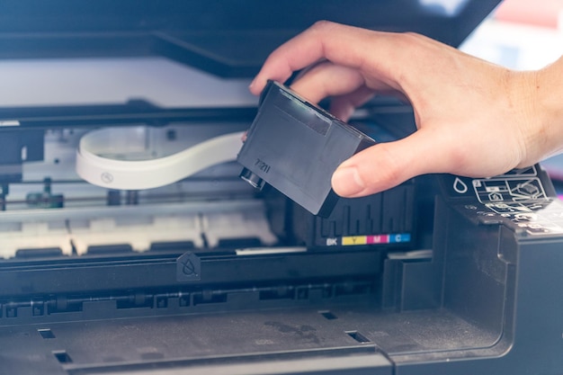 Refilling third party printer cartridges inkjet