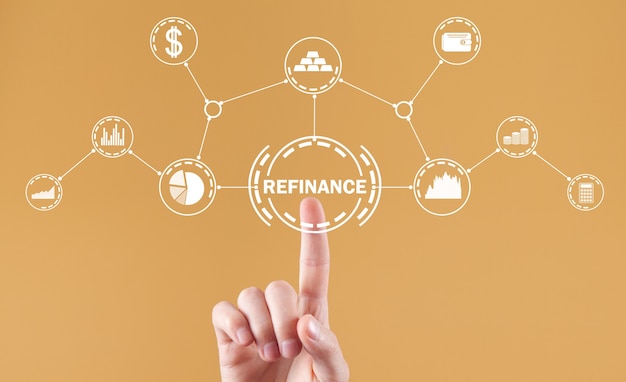 Refinance concept. Business. Finance