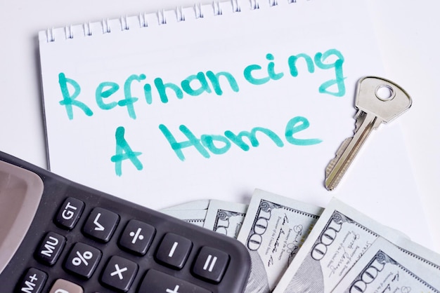 Photo refinancing a home