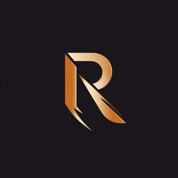 Refined and Minimalistic The Abstract Vector R Logo