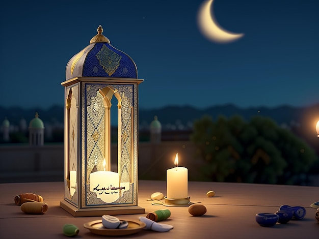 reflectief stuk dat de betekenis van Ramadan Kareem onderzoekt