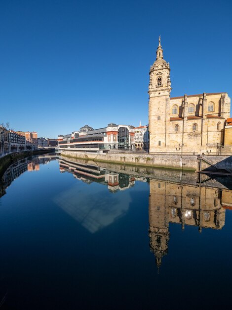 Reflection of buildings in canal